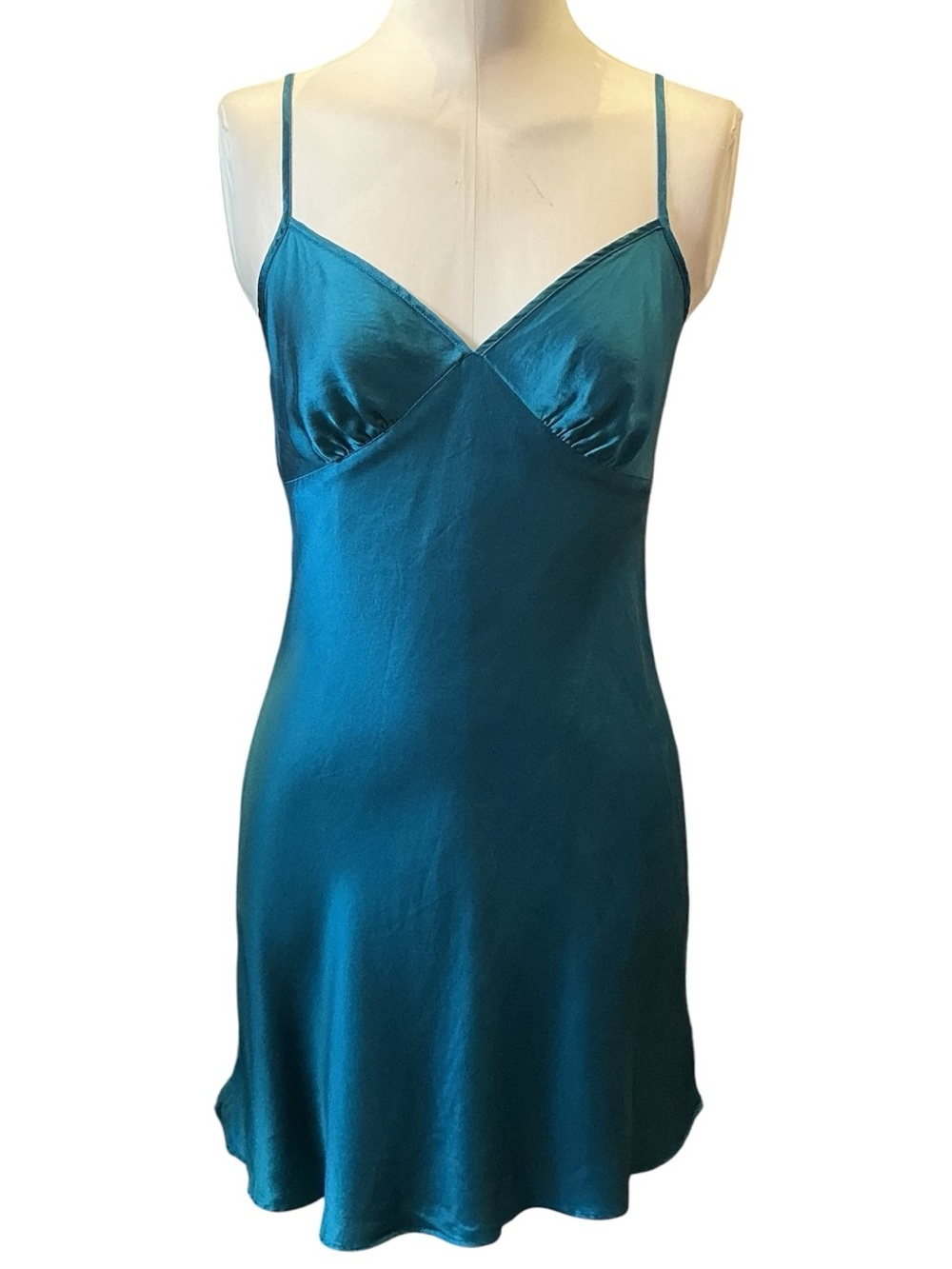 Victoria’s Secret Silk Open Back Mini Slip Dress Chemise